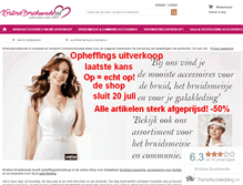 Tablet Screenshot of kristinabruidsmode.nl